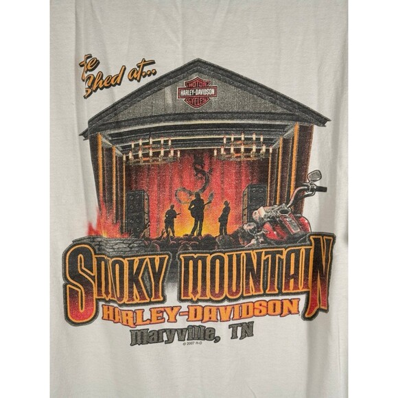 Vintage Harley Davidson Motorcycles The Shed Maryville Tennessee Shirt Large USA - Picture 10 of 10